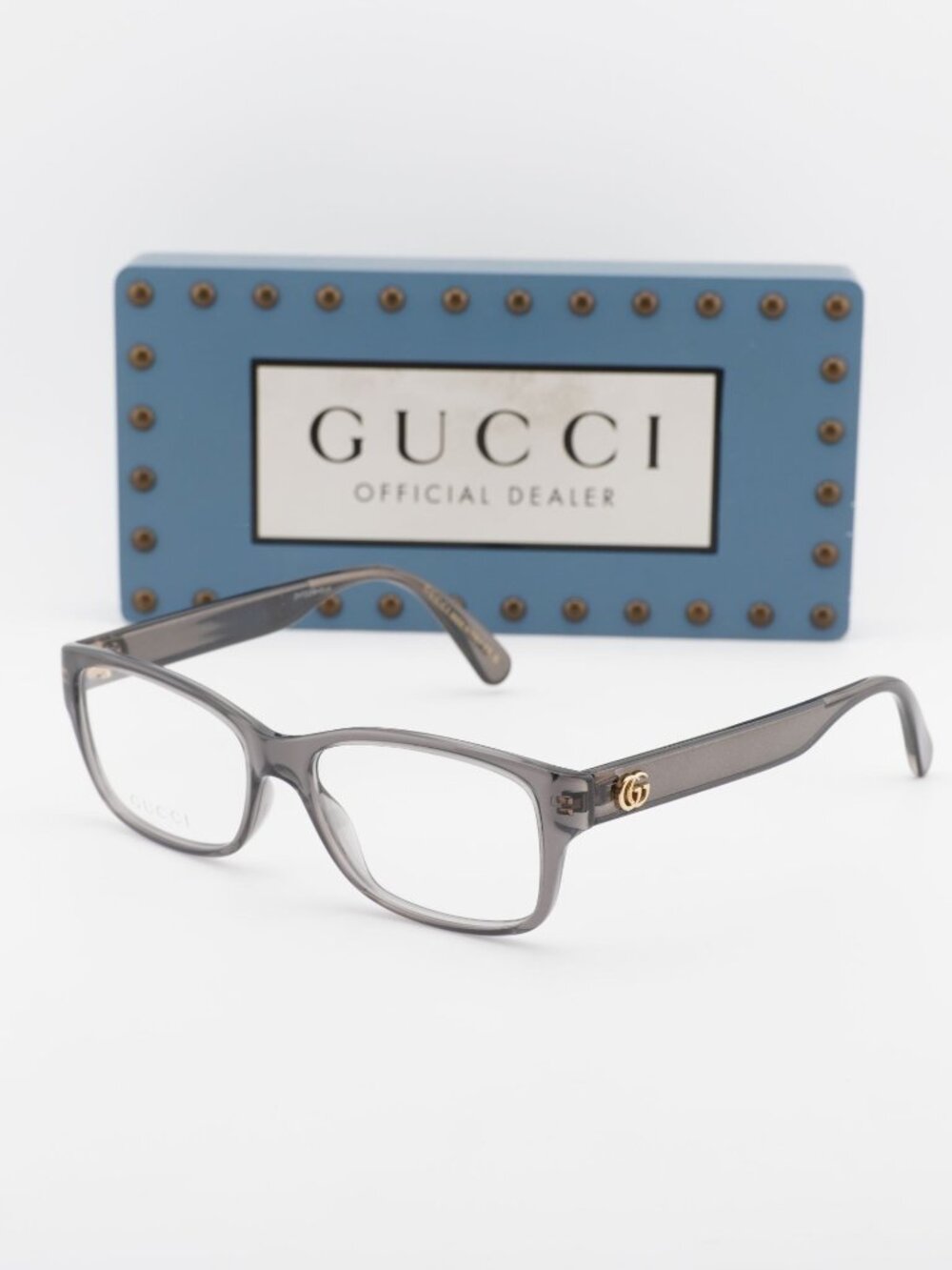 Gucci GG0716O 003 Rectangle Eyeglasses 53mm - Grey